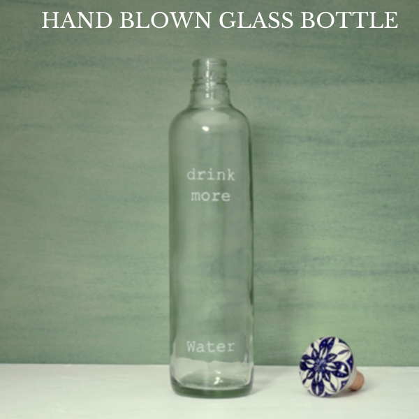 Hand Blown Glass Bottle